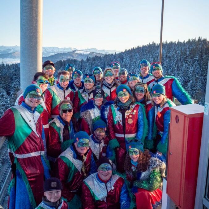 Hoch hinaus – im Skywalk in Scheidegg